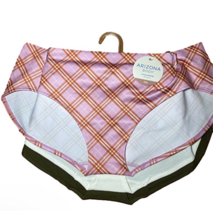Arizona Body 3-pc. Seamless Multi-Pack Hipster Panty size XXL