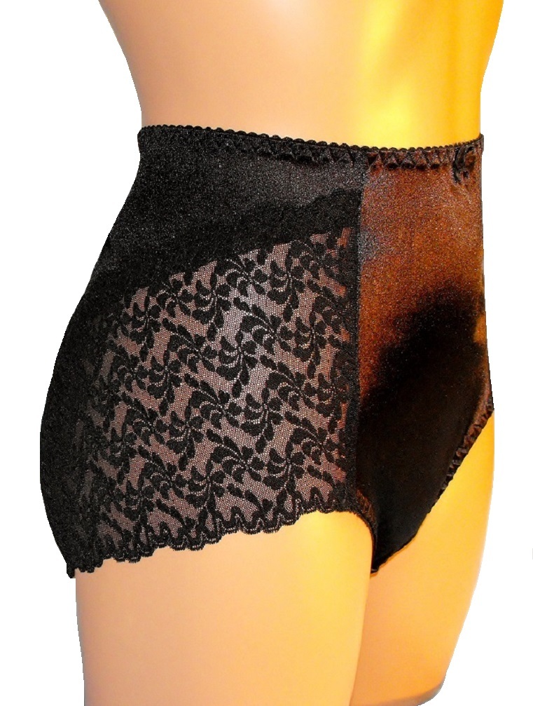NEW Black Satin Effect pants knickers briefs Plus Size 16 18 20 22 24 26 28 30