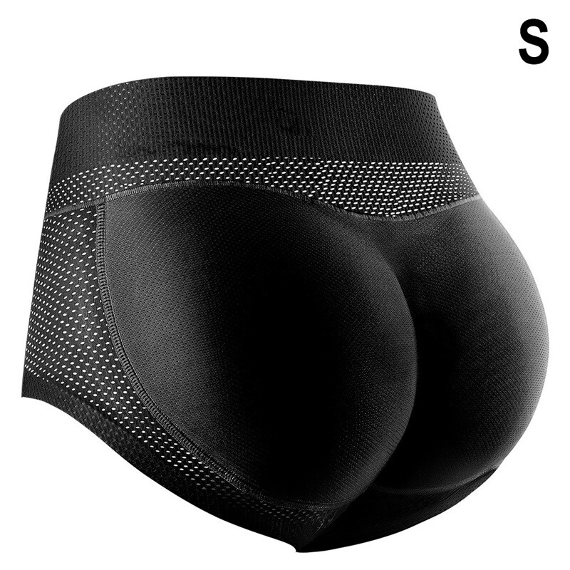 Womens Padded Push Up Panties Shaper Fake Buttocks Seamless Hip Enhancer Briefs