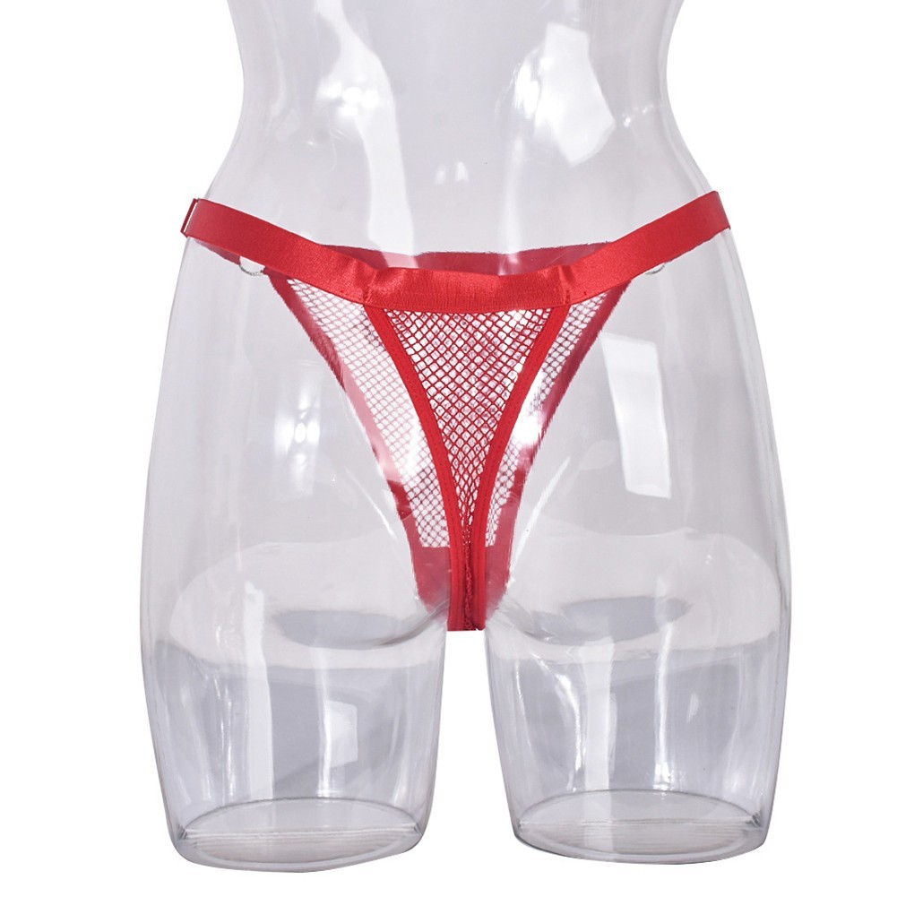 New Fishnet Briefs Comfortable Briefs Sleep Solid Color Casual Style Female Home