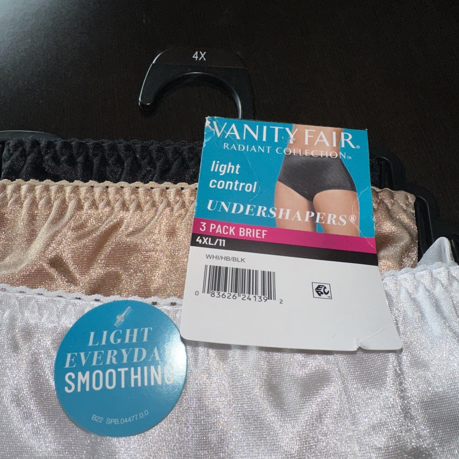 Vanity Fair Radiant Undershapers Brief Underwear 3 Pair Nylon Women 4XL/11