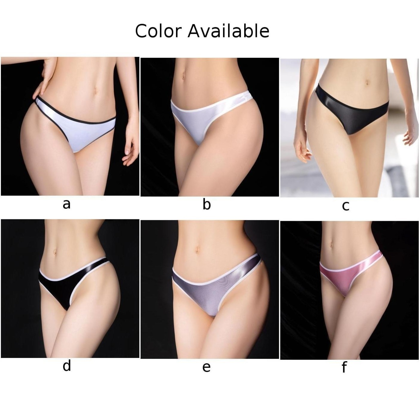 Womens Underwear Daily Breathable Comfortable for lingerie Nylon Oil Shiny
