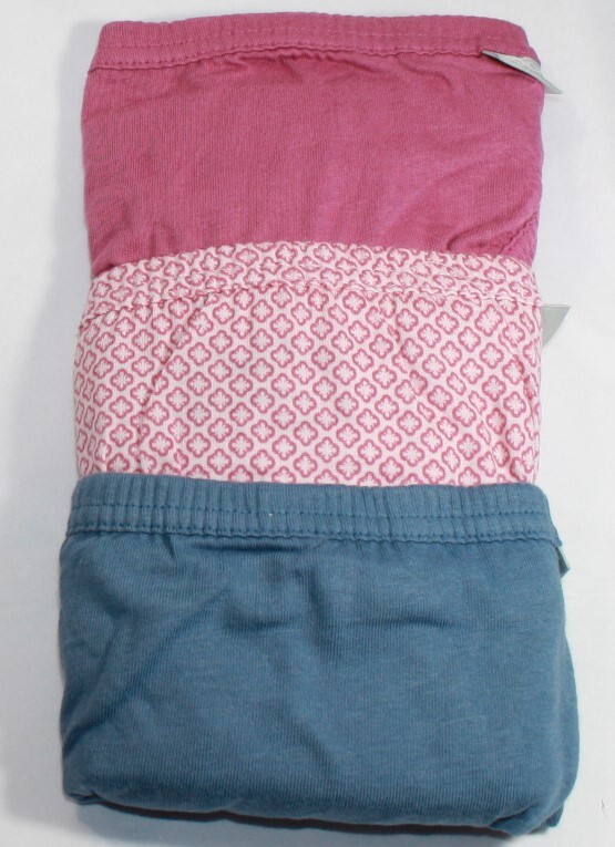 New 3 pack JOCKEY covered waistband 100% cotton STRING BIKINI PINK BLUE geo