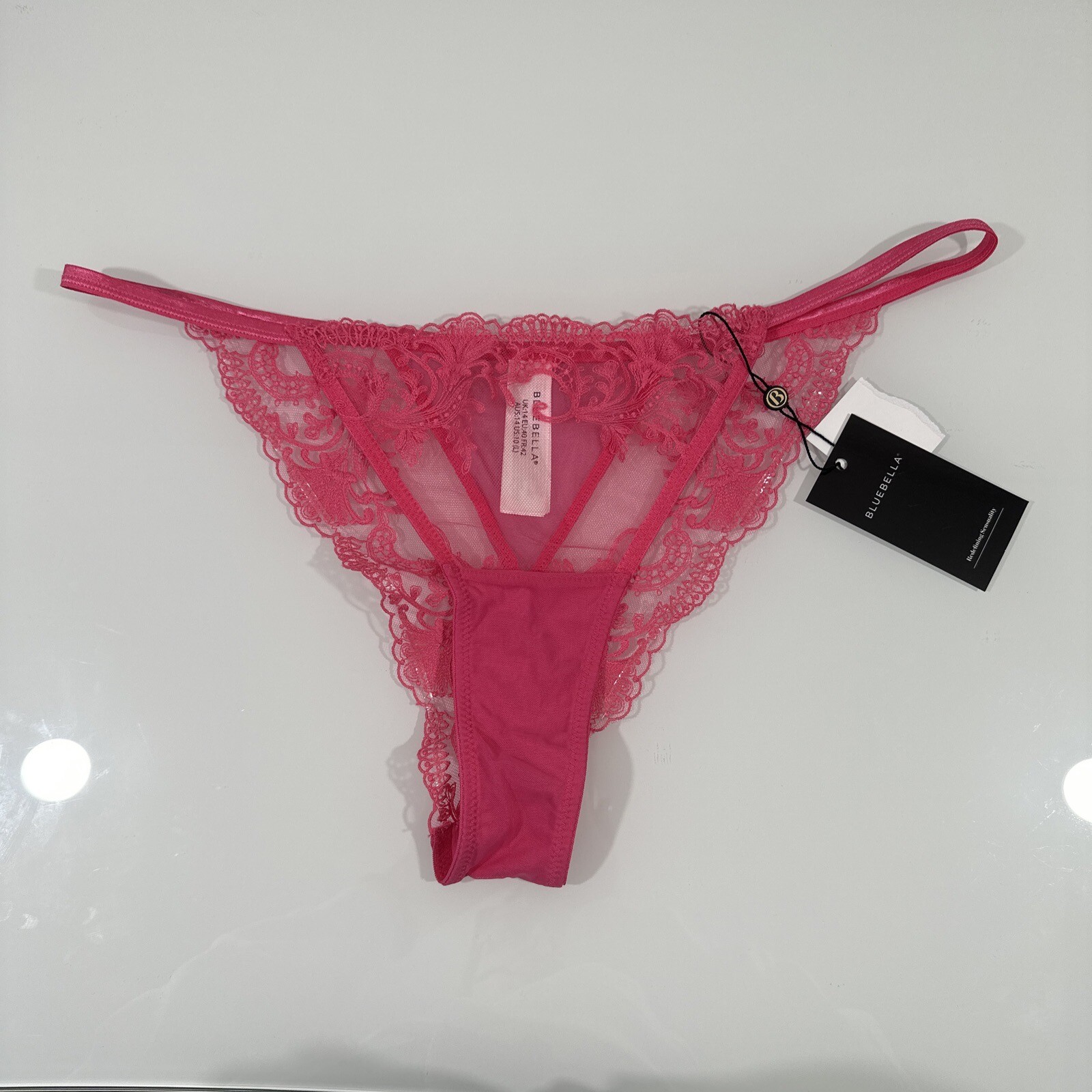 NWT $30 Bluebella [ Large 10 US ] Marseille Panty in Fandango Pink #U947