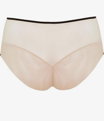 Curvy Kate Knock Out Latte Nude Briefs XL 20 – 22 Sheer See through strappy open