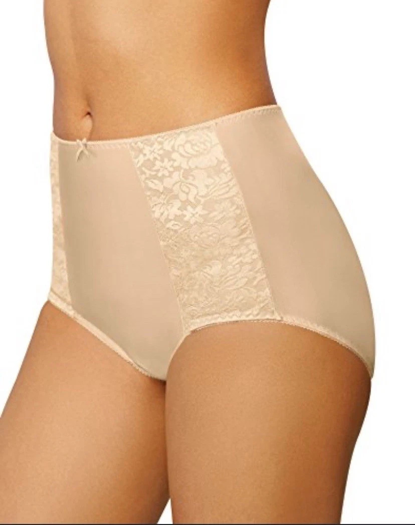 Bali Womens Double Support Brief Beige Nude Size Large 7