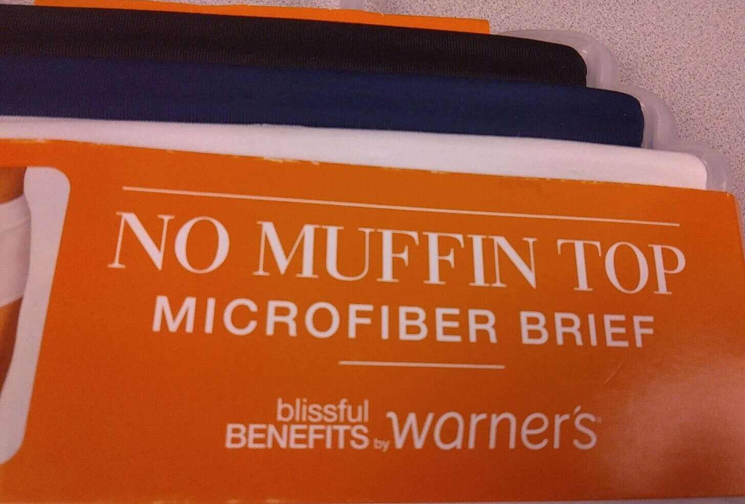 Blissful Benefits No Muffin Top Solid Microfiber Briefs Size S5 – New. (64)