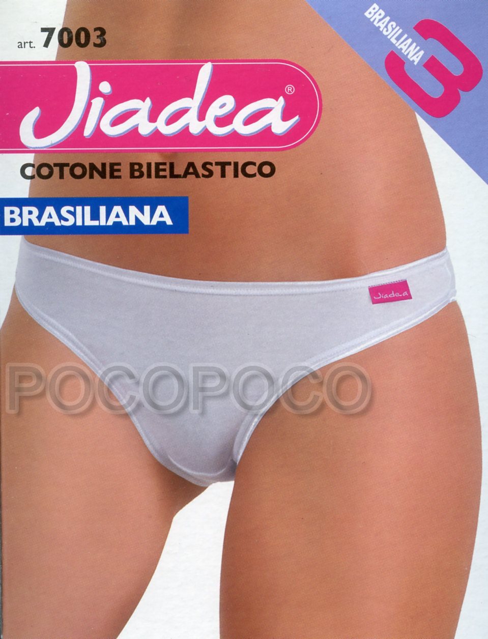 3 Brazilian Women’s Stretchy Bielastic Cotton Jadea Stretchy Brief 7003
