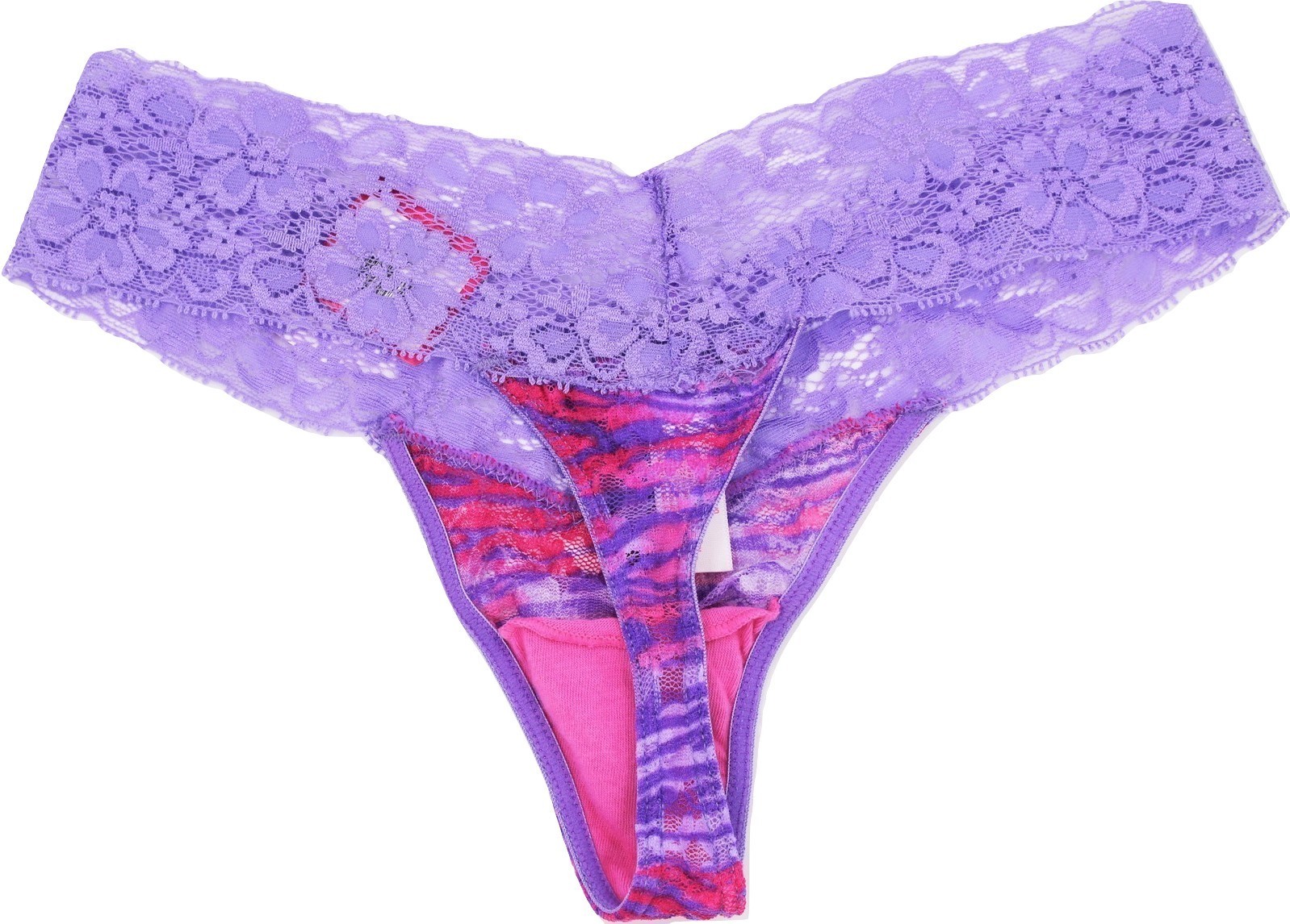 Candies L (7) Purple G String Bikini Lace Thong Lot of 3 Panties #16