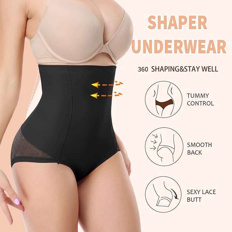 Fajas Reductoras Colombianas Body Shaper Panties Tummy Control High Waist Girdle