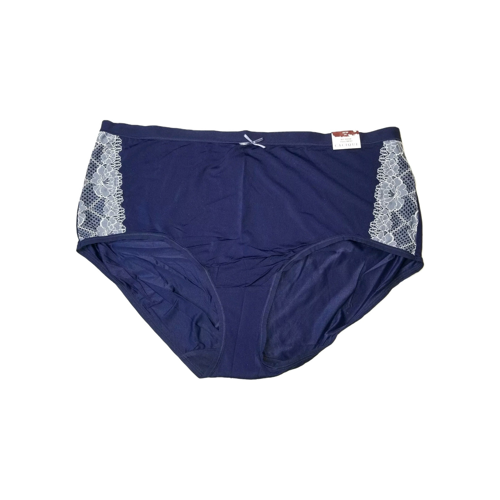 Lane Bryant Cacique Blue Lace No Show Full Brief Blue Size 26 28 3X New 3623