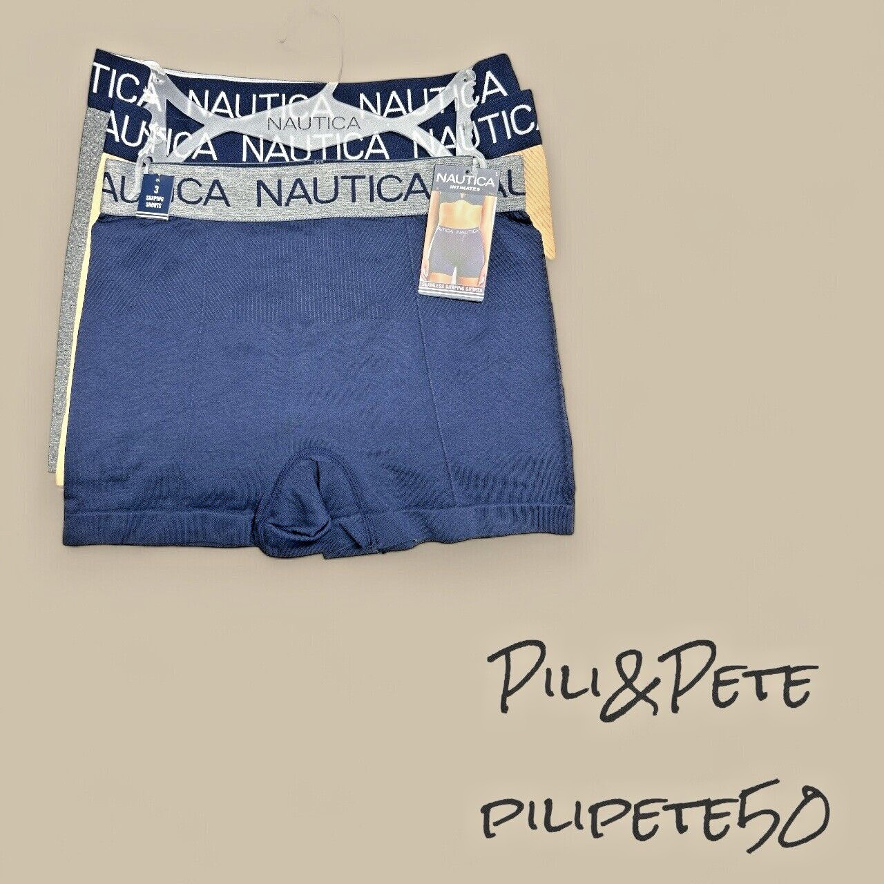 NAUTICA~3 Pack SHAPING SHORTS~MULTICOLOR~REGULAR # NT4027~ALL SIZES~GREAT FIT!