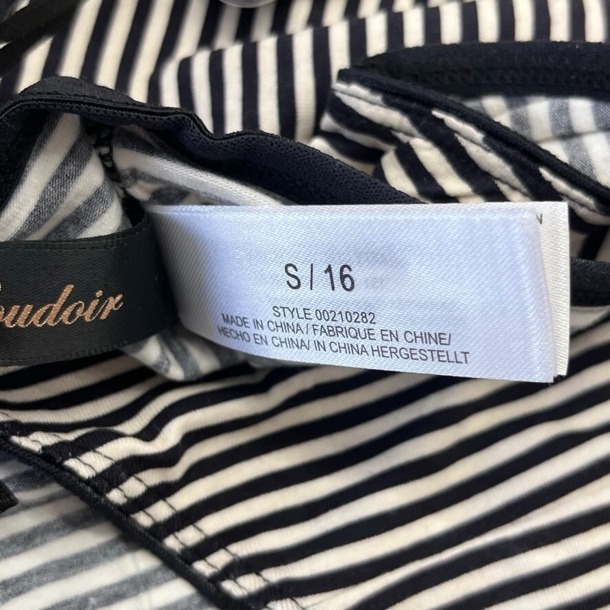 City Chic Black & White Striped Classic Brief Underwear Women’s Size Small NEW