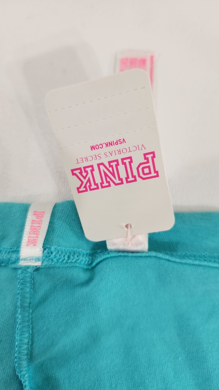 Victorias Secret Panties Size Lg Teal Gold Dog Logo Low Rise Boyshort NOS