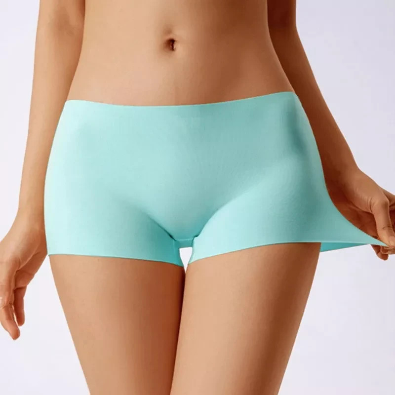 Ladies Seamless Boxer Shorts Ice Silk Panties Womens Underwear Briefs 3/6 Packs