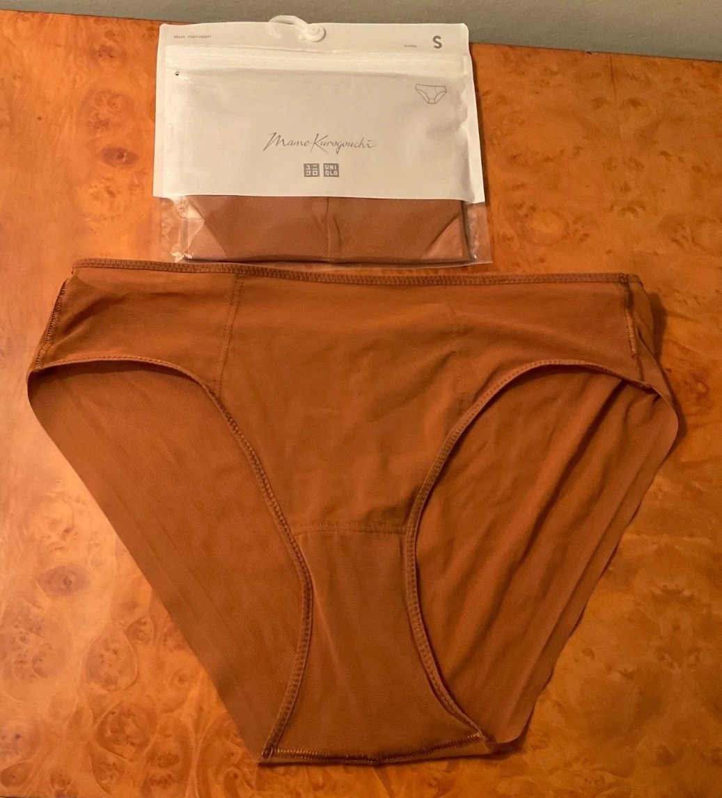 Uniqlo X Mame Kurogouchi Mesh Hiphugger Brown Small new in unopened packaging