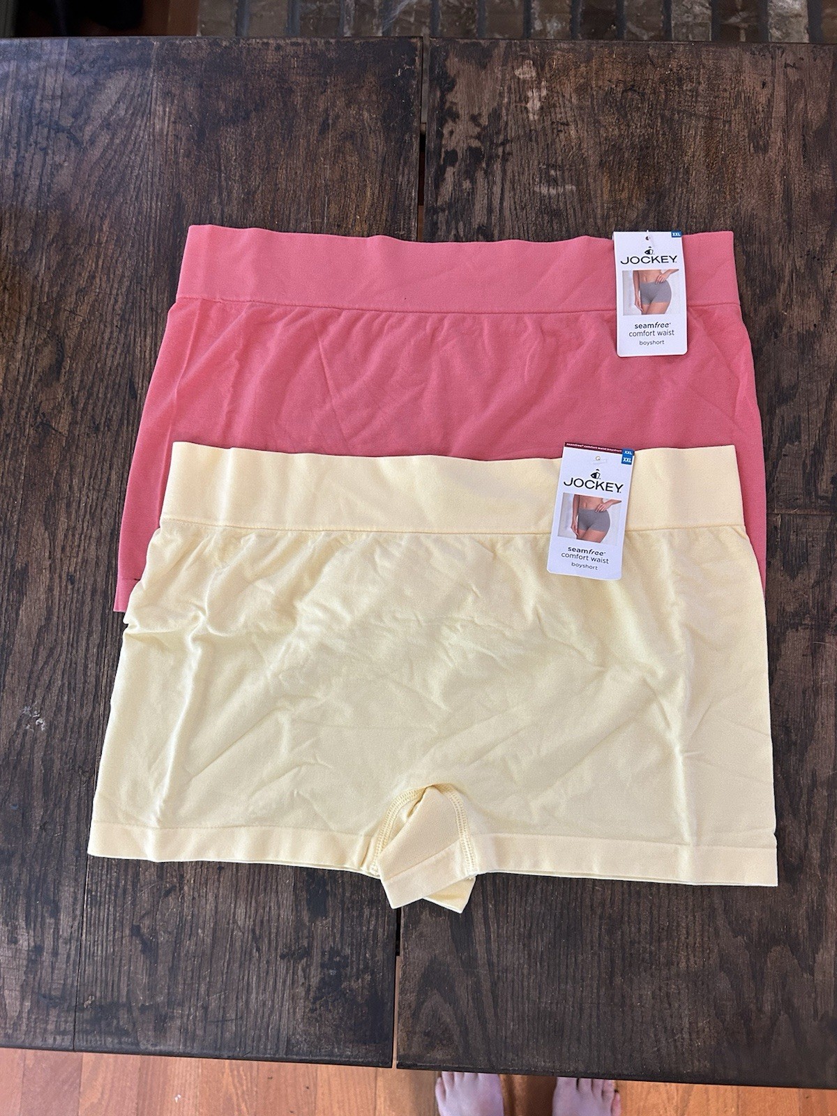 3 Jockey Womens Boy shorts Sz XXL Underwear Panties Seam Free Comfort Waistband