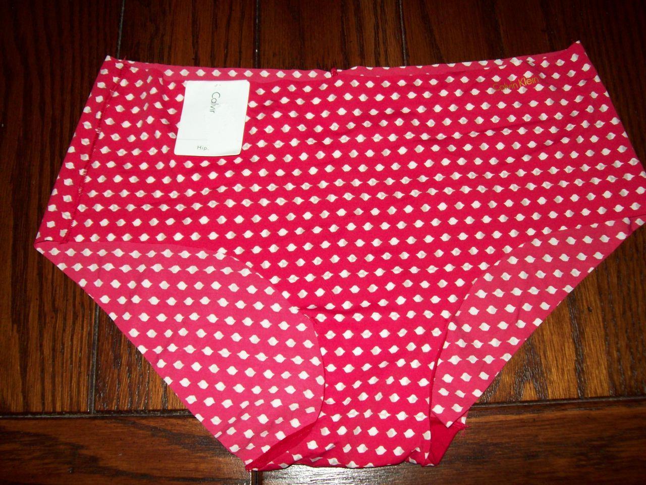 NWT CALVIN KLEIN NYLON SPANDEX MICROFIBER HIPSTER PANTIES D3508 615 RED M