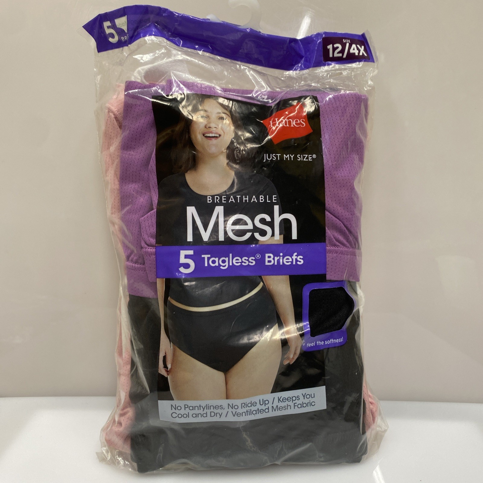 Hanes Just My Size Mesh Tagless Briefs 5 Pack Size 12 / 4X – Damage Box