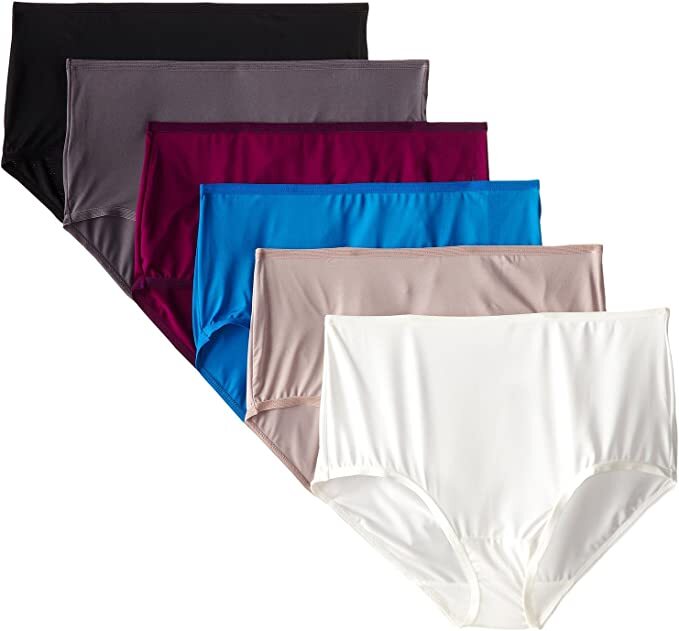 FRUIT OF THE LOOM WOMEN’S MICROFIBER BRIEFS, 6 PACK