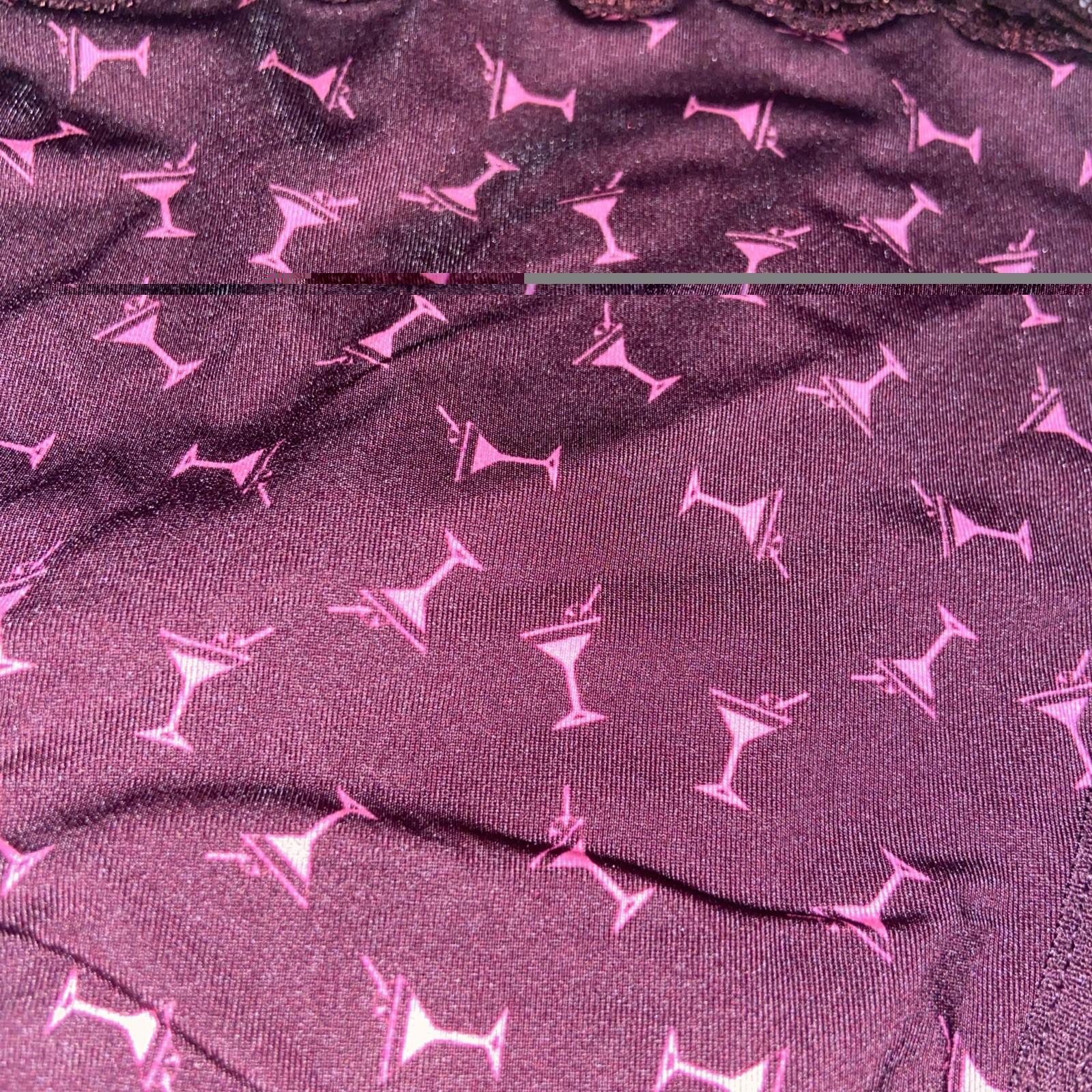 NEW! Maidenform Unique Plum Martini Cocktail Thong Panties W Lace Trim / 9/ XXL