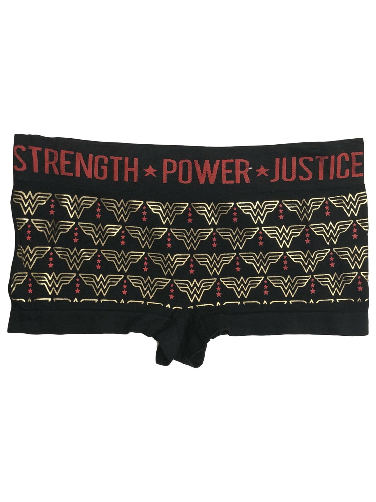 DC Comics Womens Black Wonder Woman Boyfriend Panties Briefs Underwear