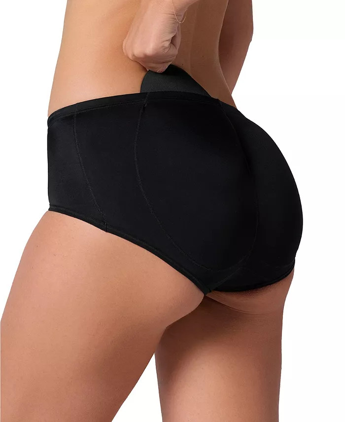 Leonisa Women’s Magic Benefit Padded Butt Lift Panty in Black | Size: Large NWT