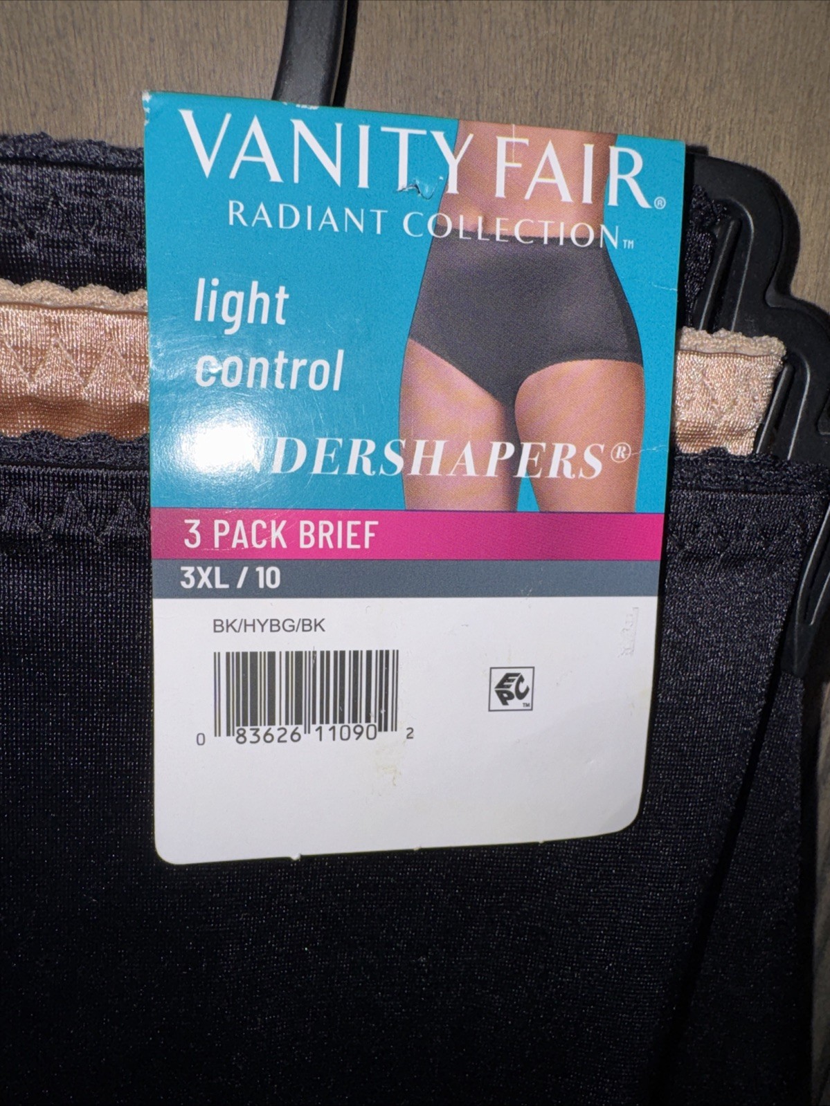 Vanity Fair Radiant Undershapers Brief Panties 3 Pack Sz XXXL/10