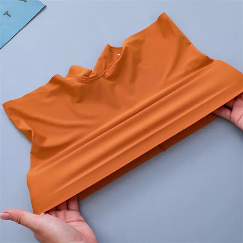 Seamless Silk Boyshorts Soft Solid Color Plus Size Women’s Underwear 2 Pcs