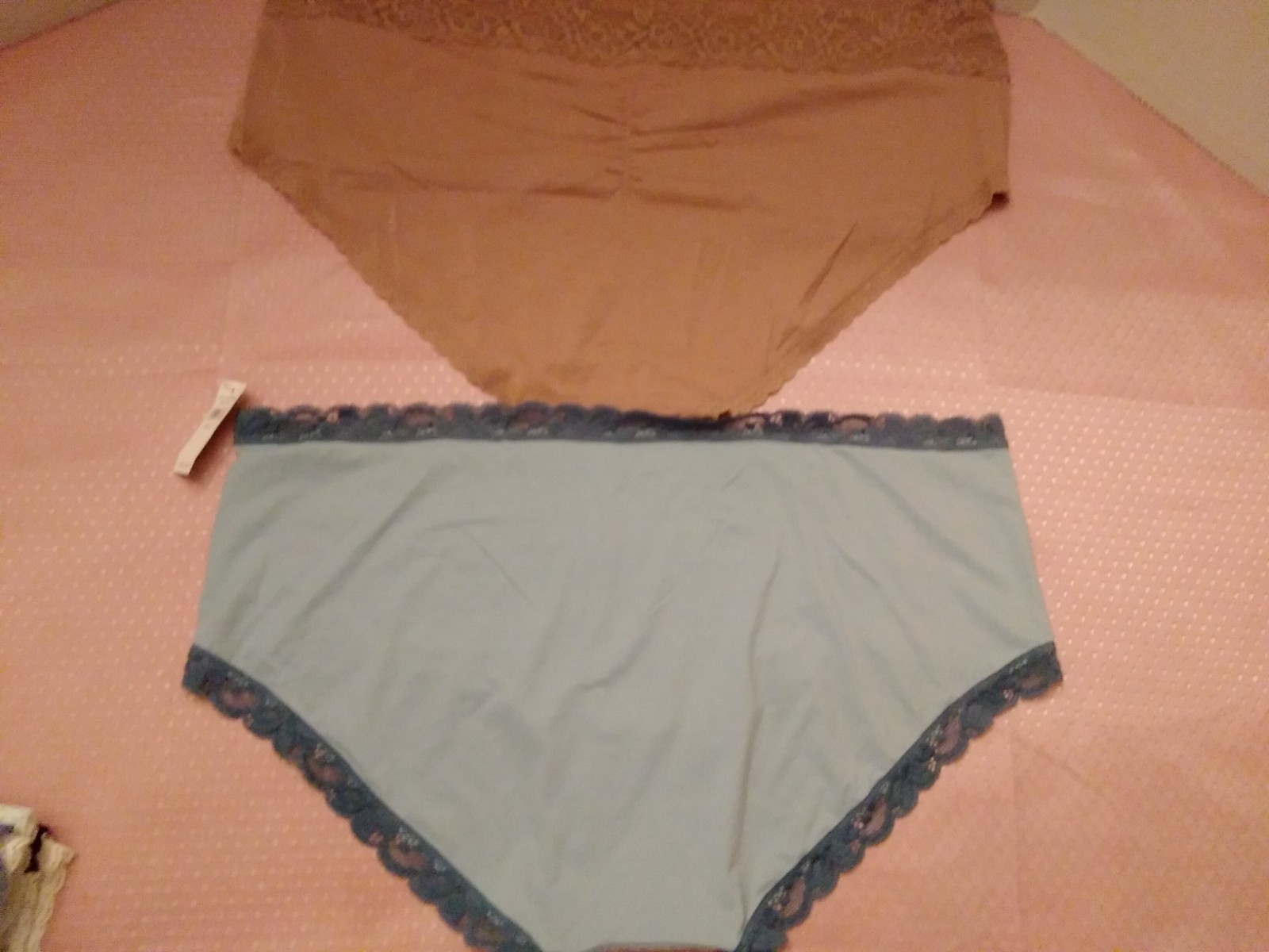 Panties 2 Pair Aerie Boybrief Lace Trim Underwear Brown Blue XXL