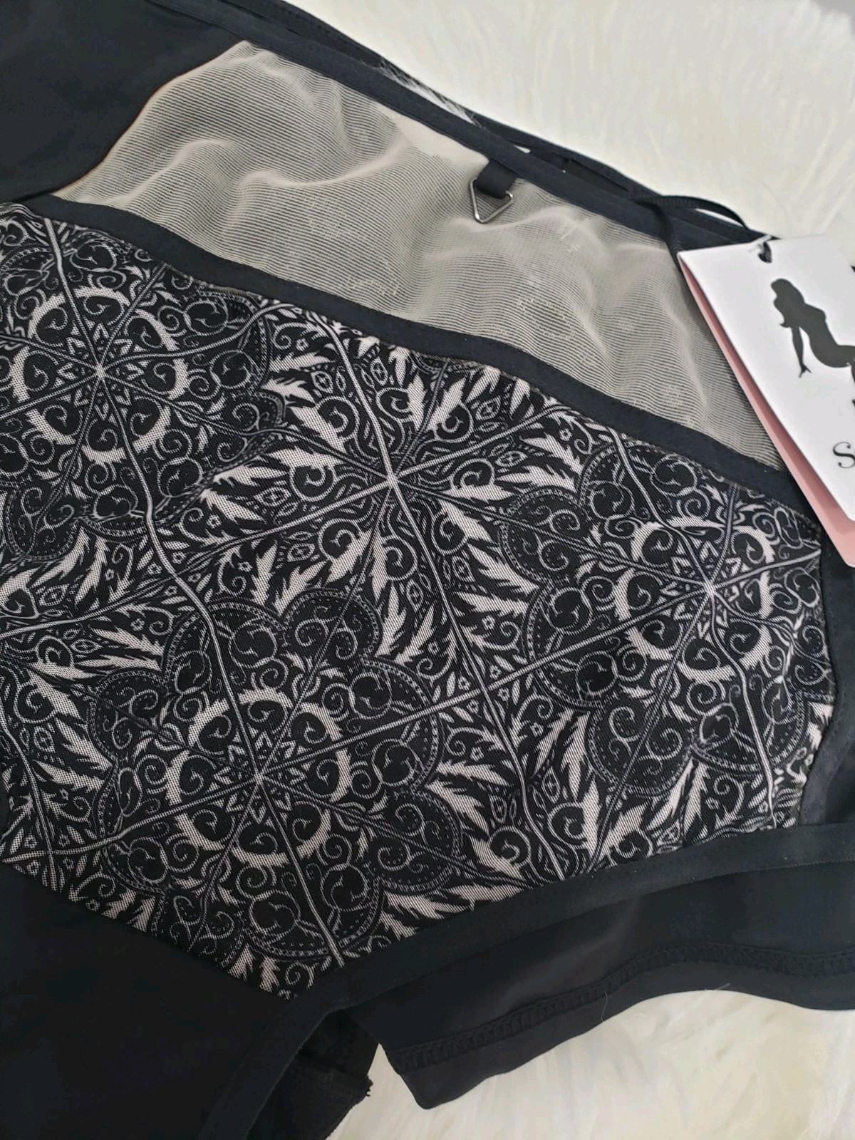 Sculptresse Panache Midi Brief Dionne Tile Print 3XL 20 Black Underwear Panties
