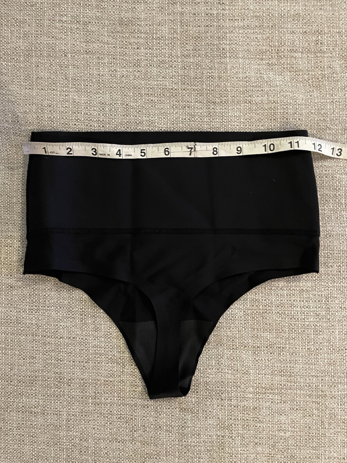 Finetoo High Waisted Microfiber Thong Panty Women’s US Size S Shapewear 4 Pack
