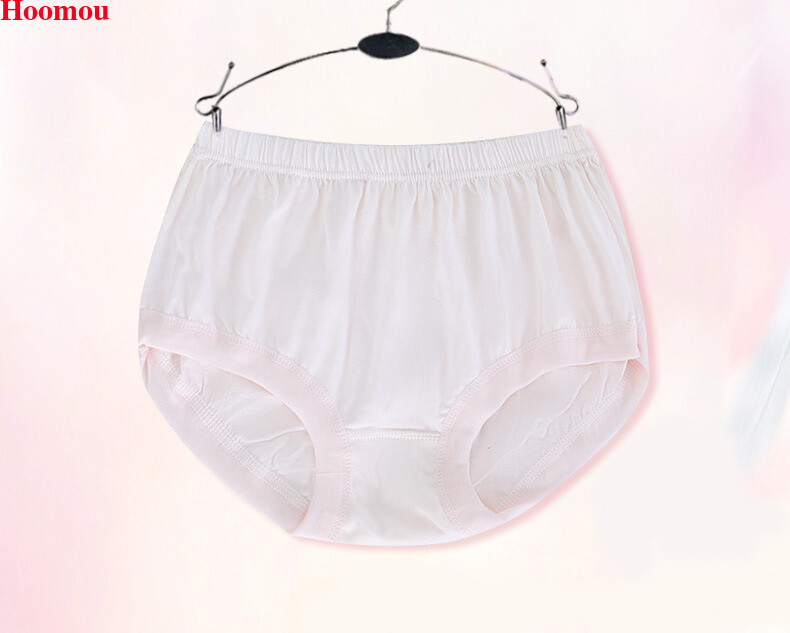Women Cotton Underwear Mid-High Waist Breathable Comfy Panties Briefs Plus Size