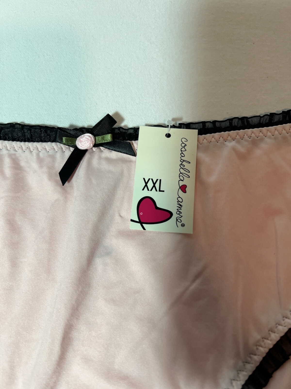Silky Soft Cosabella Amore Pink Bikini 9/XXL 85% Nylon 15% Spandex NWT