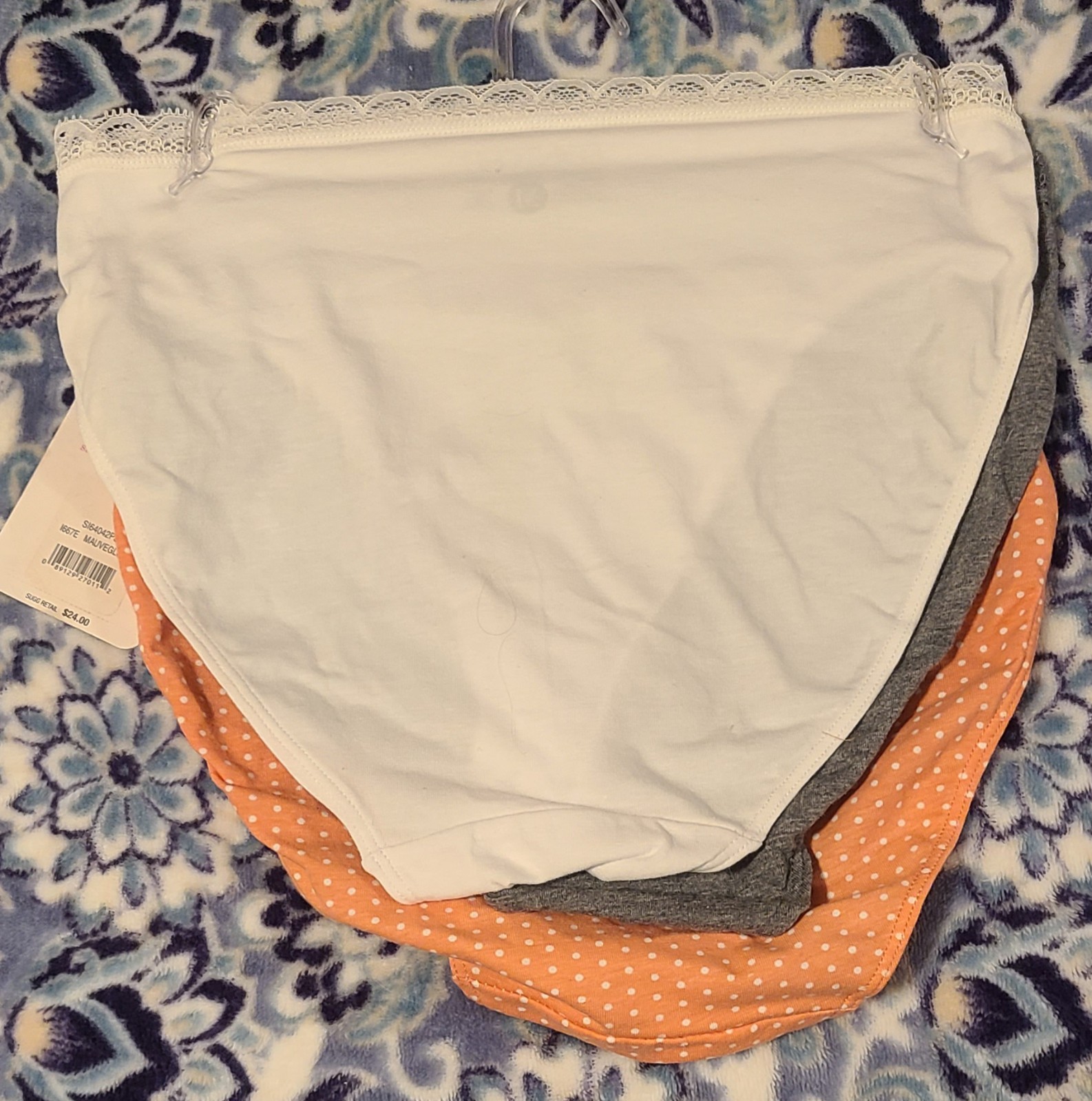 Set Of 3 St. Eve #S164042P3 Everyday Comfort Cotton Hi-Cut Panties Medium New