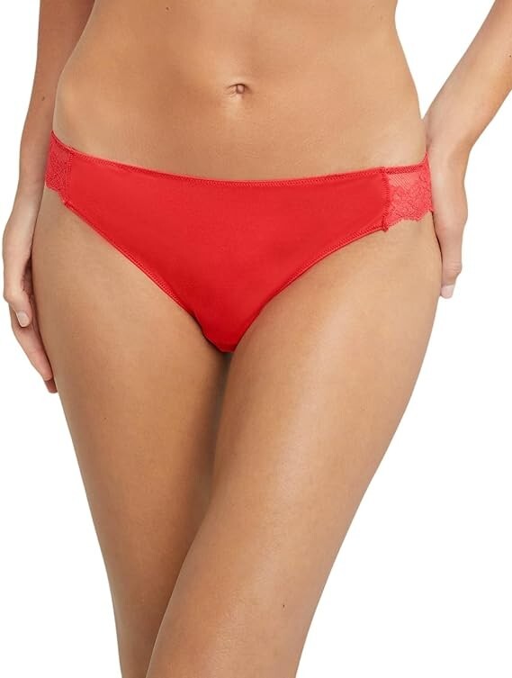 Maidenform Tanga Panty 9/XXL Sexy Red Stone Comfort Devotion Lace Back Gift New
