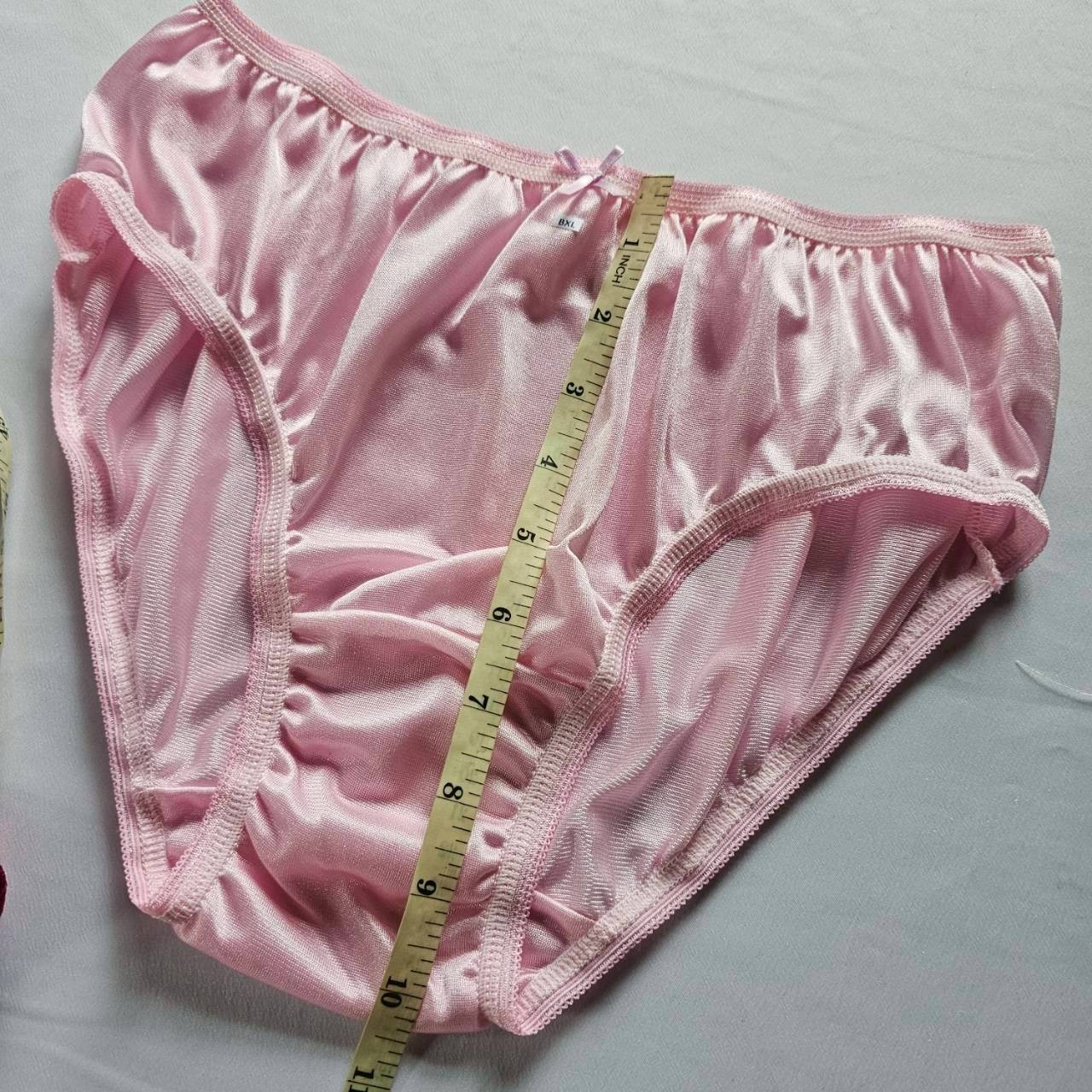 6 Bikini Women Comfort Premium Nylon Silky Soft Smooth Briefs Hip38″-42″ Size XL