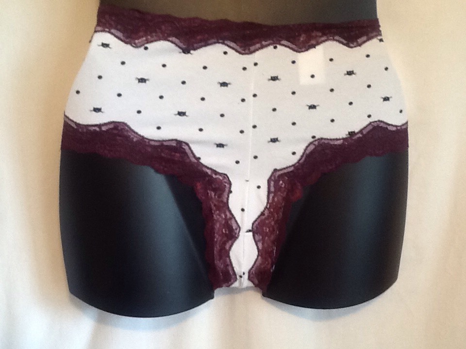 NWT Paramour Cotton Blend Tanga Plus Size Panties Lace PURPLE ANIMAL PR CAT New