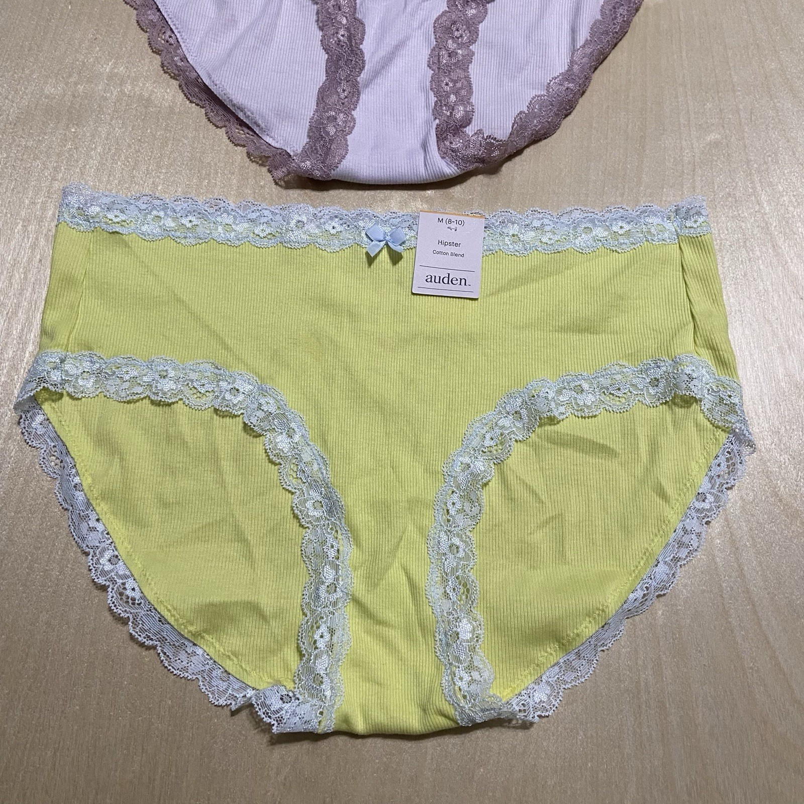 Auden Women’s Size Medium Soft Breathable Stretchy Floral Hipster Panties 3 Pack