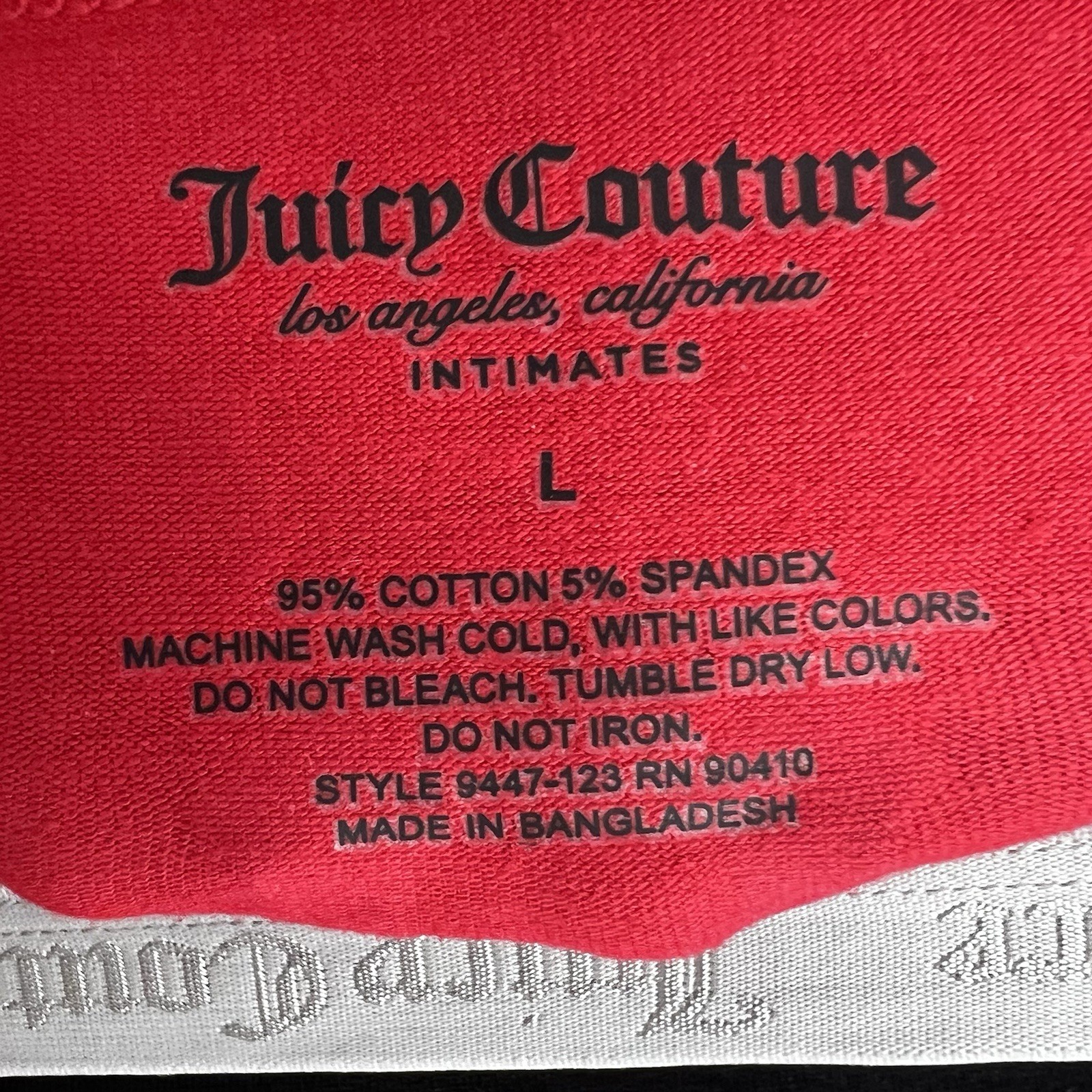 Juicy Couture Women’s Panties Sz Large Lot/5 Bikini Tagless Multi Colors