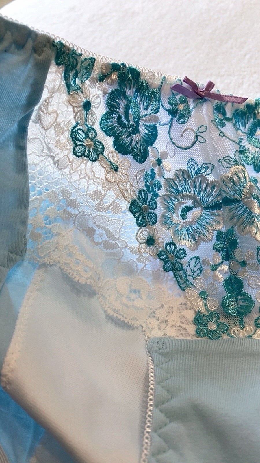 US-S/JP-M Japanese Brand Floral Embroidery Cotton Leakproof Period Panties