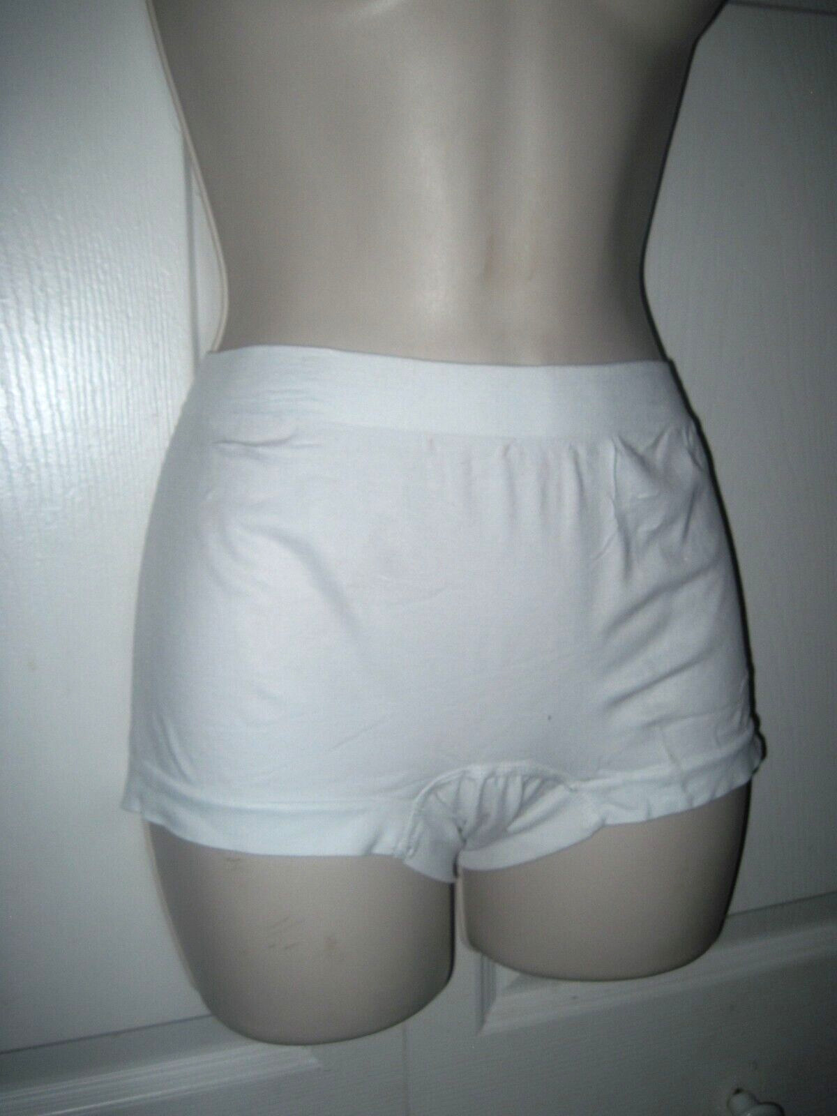 Women’s Brief Style Panties White Comfortable Lightweight Stretch Fabric Medium