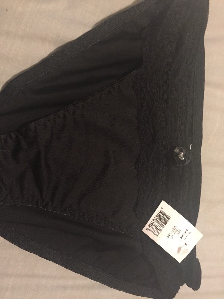 Dollar general black Medium Brief Panties Size Medium