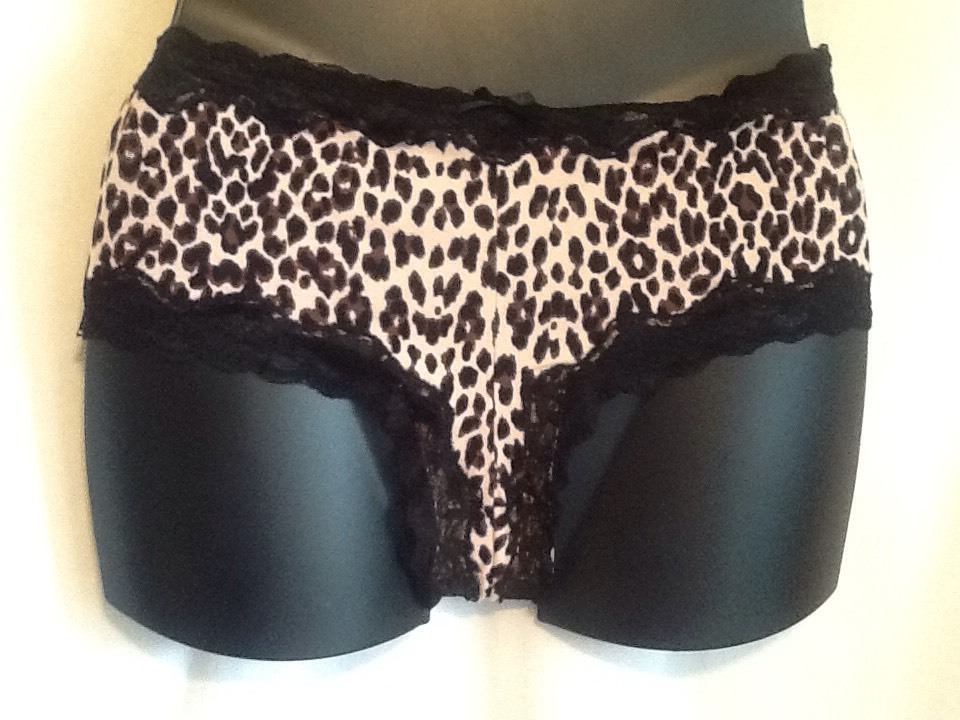 NWT Paramour Cotton Blend Tanga Plus Size Panties Lace PURPLE ANIMAL PR CAT New