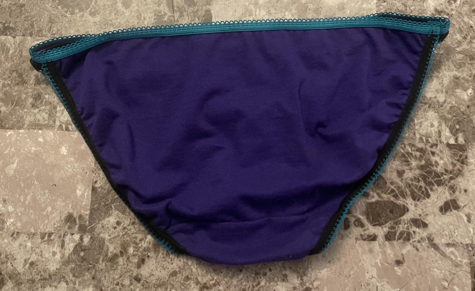 NWT NO BOUNDRIES NOBO SIZE 7/L DOUBLE STRAPPY VINTAGE RARE STRING BIKINI PANTIES