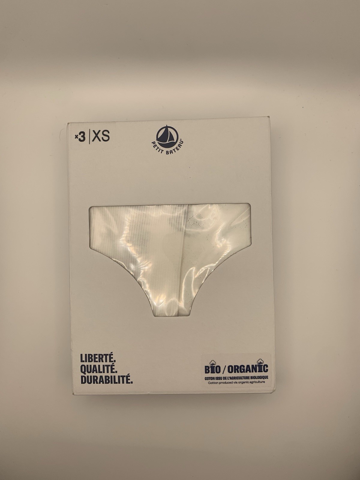 Petit Bateau 3x Knickers/Culottes 100% Cotton White XS Ladies RRP 39 Freepost