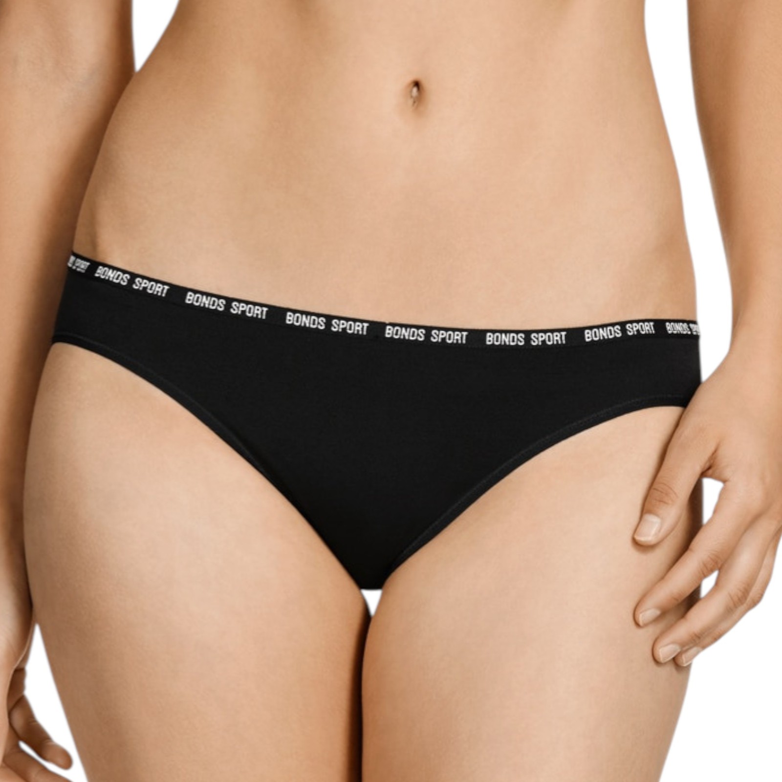 Bonds Womens Active Seamless Bikini Sport Undies Underwear Black Wx84
