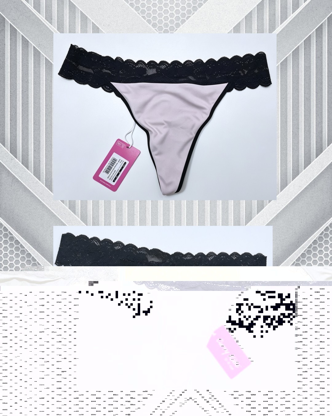 CURVY KATE Twice As Nice Reversible Thing Black Pink UK 12 US 8 EU 38
