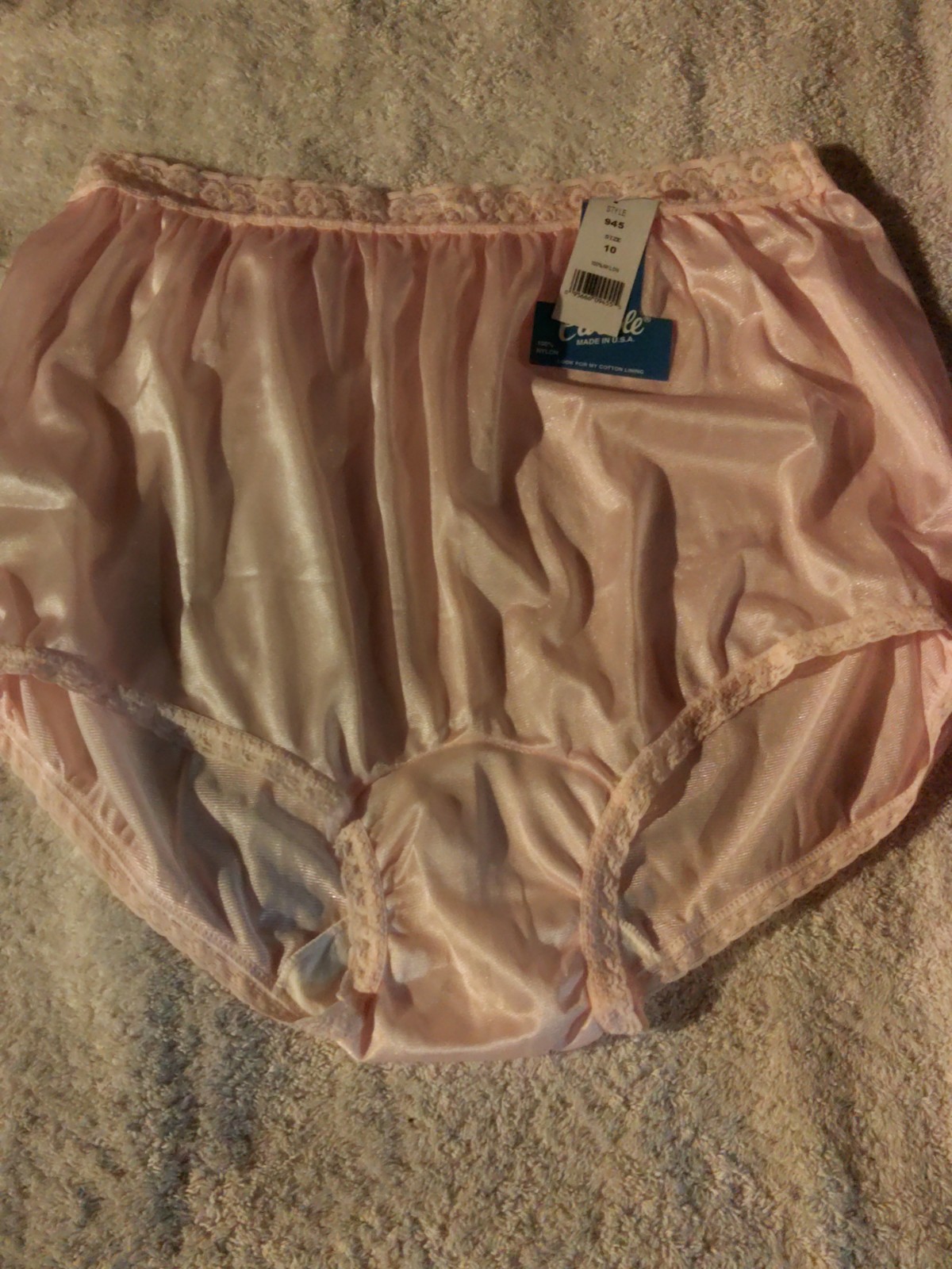 New! Carole 100% Nylon Brief Panties Size 10 – Style 945 Pink