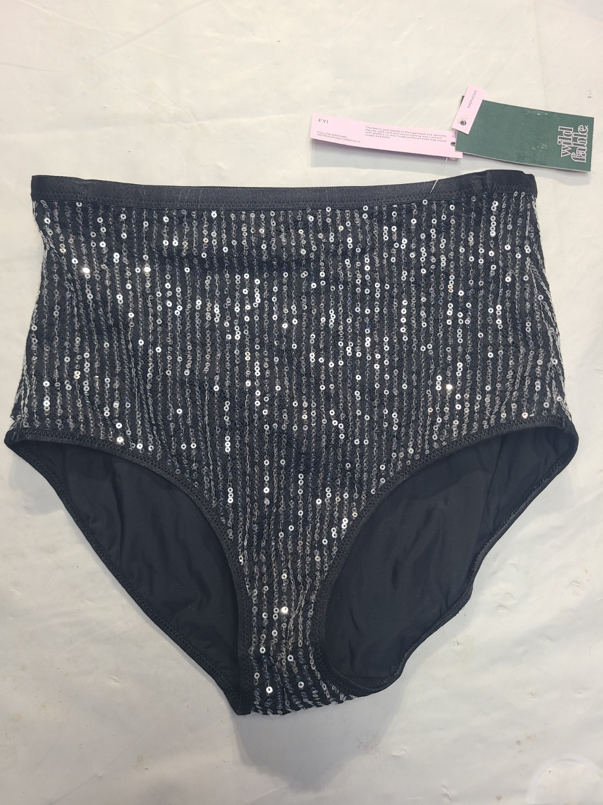 Women’s Sequin Lace Hot Pants Wild Fable Black Size Small